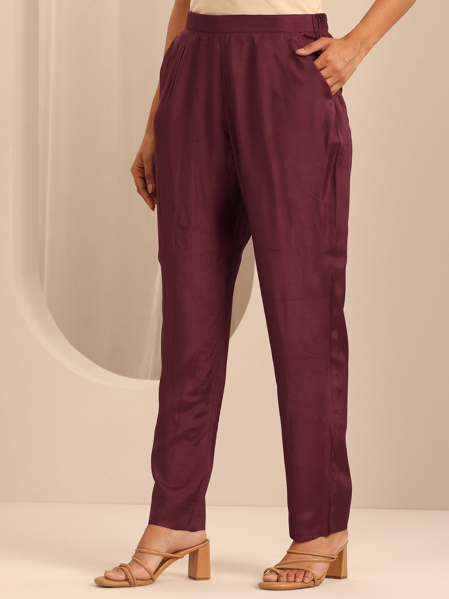 Maroon Printed Muslin Straight Suit Set With Dupatta