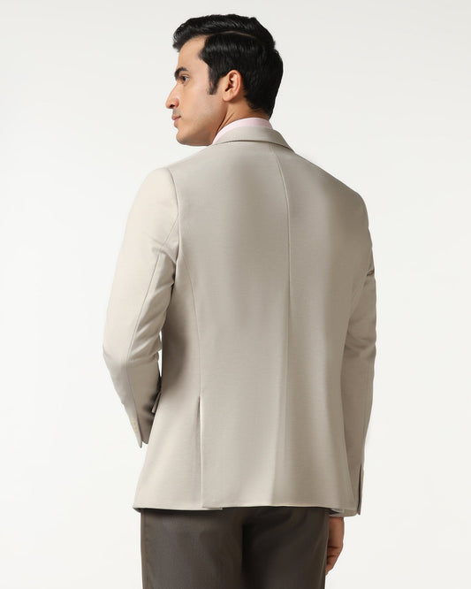 Beige Textured Blazer - Walker